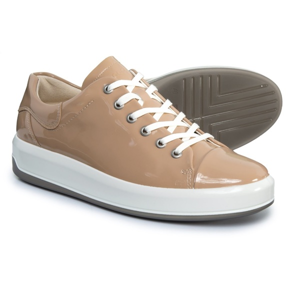 ecco leather womens sneakers